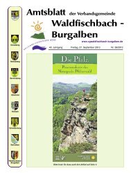 Waldfischbach - Burgalben - Verbandsgemeinde Waldfischbach ...