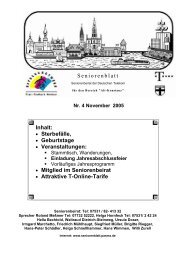 Seniorenblatt 4/2005 - Telekom-Senioren Konstanz