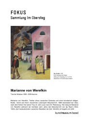Marianne von Werefkin - Sammlung Im Obersteg
