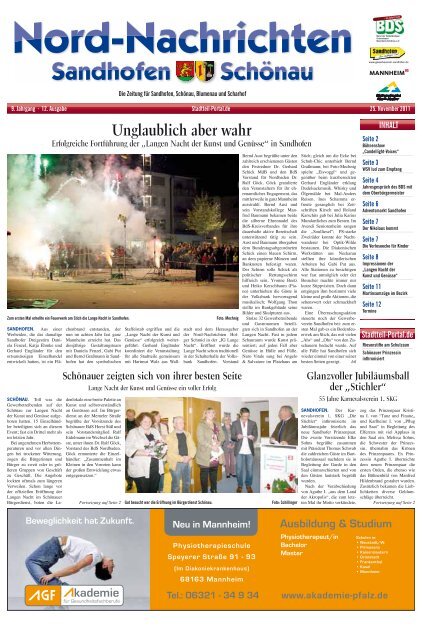 Nord-Nachrichten Sandhofen Schönau - Stadtteil-Portal Mannheim
