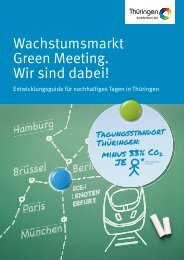 Entwicklungsguide für nachhaltiges Tagen in Thüringen