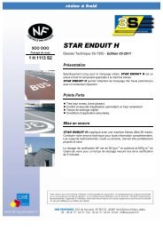 STAR ENDUIT H - 3S signalisation produits de marquage routier