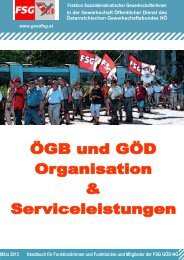 Fraktion Sozialdemokratischer ... - FSG Polizei NÖ