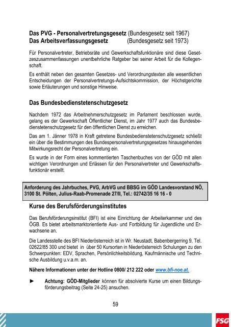 Fraktion Sozialdemokratischer ... - FSG Polizei NÖ