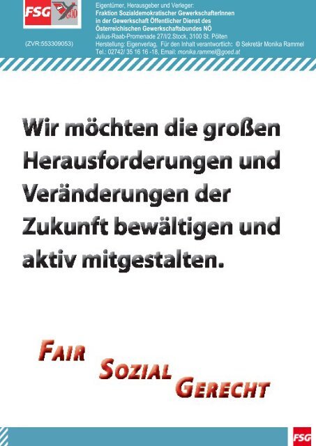Fraktion Sozialdemokratischer ... - FSG Polizei NÖ