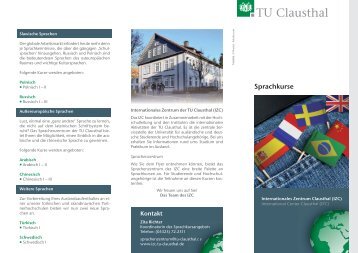 Sprachkurse - Internationales Zentrum Clausthal (IZC)