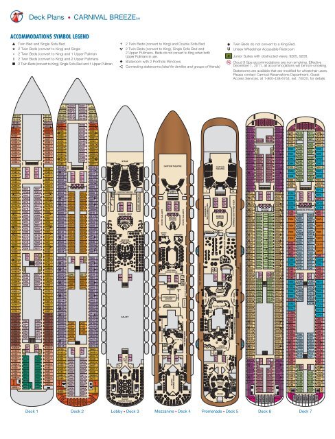 carnival cruise breeze map