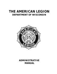 Administrative Manual - American Legion