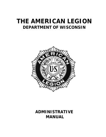Administrative Manual - American Legion