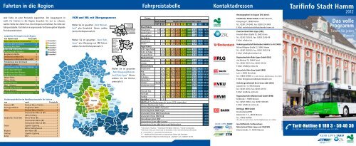 Tarifinfo Stadt Hamm (PDF) - Stadtwerke Hamm GmbH