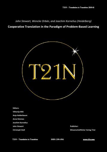Cooperative Translation in the Paradigm of Problem-Based Learning