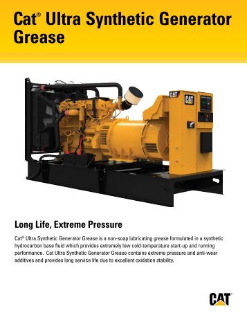 CatÂ® Ultra Synthetic Generator Grease