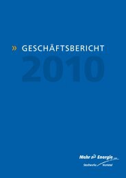 Geschäftsbericht 2010 - Stadtwerke Huntetal