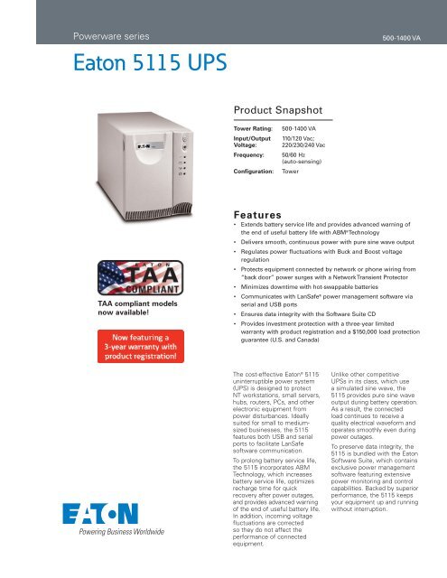 Eaton 5115 UPS - A-TRAC