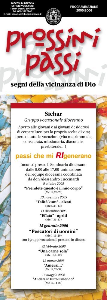 Scarica il documento in formato PDF ( 230 Kb ) - Diocesi di Brescia