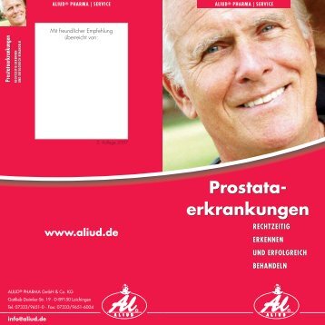 Prostataerkrankungen - Aliud Pharma GmbH & Co. KG