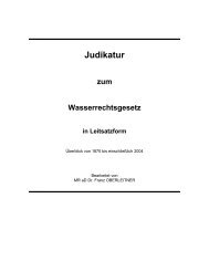 Judikatur - Institut fÃ¼r Wasserbau und Ingenieurhydrologie | TU Wien