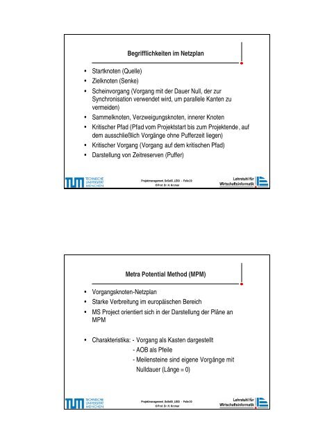 PM_SS05_LE03.pdf - Lehrstuhl fÃ¼r Wirtschaftsinformatik