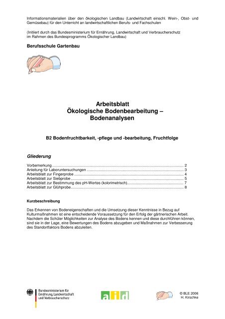 Arbeitsblatt Ökologische Bodenbearbeitung ... - Oekolandbau.de