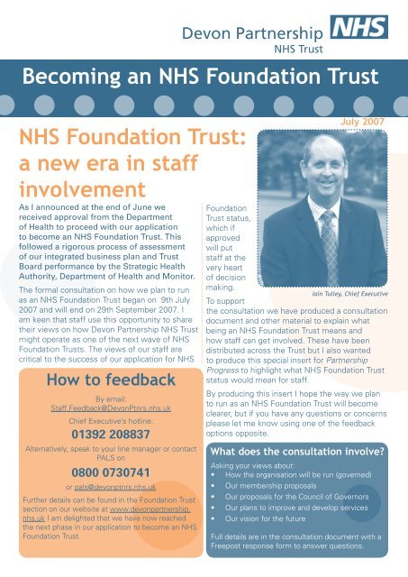 NHS Foundation Trust - Devon Partnership NHS Trust