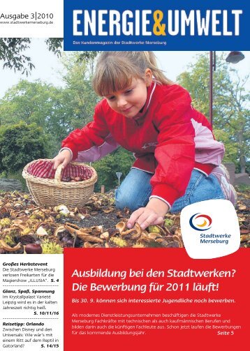 Ausbildung bei den Stadtwerken? Die ... - Stadtwerke Merseburg