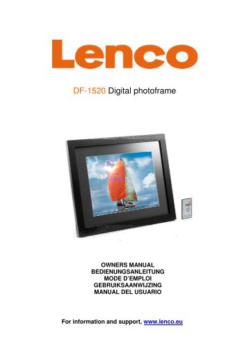 DF-1520 Digital photoframe - Lenco