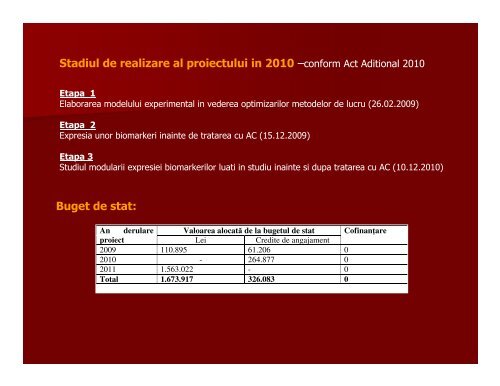 Biomarkeri si agenti de chimiopreventie in ... - Prezentare