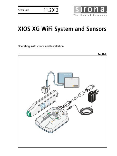 Gba Xios Xg Wifi System Und Sensoren Sirona Support