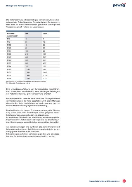 Montage- und Wartungsanleitung - Pewag