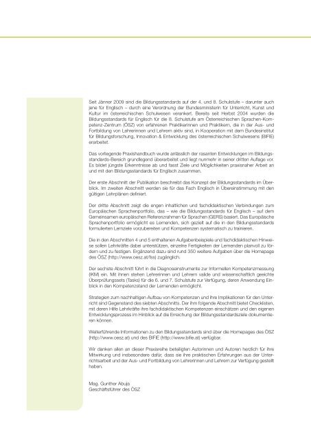 Praxishandbuch Bildungsstandards für Fremdsprachen (Englisch) 8 ...