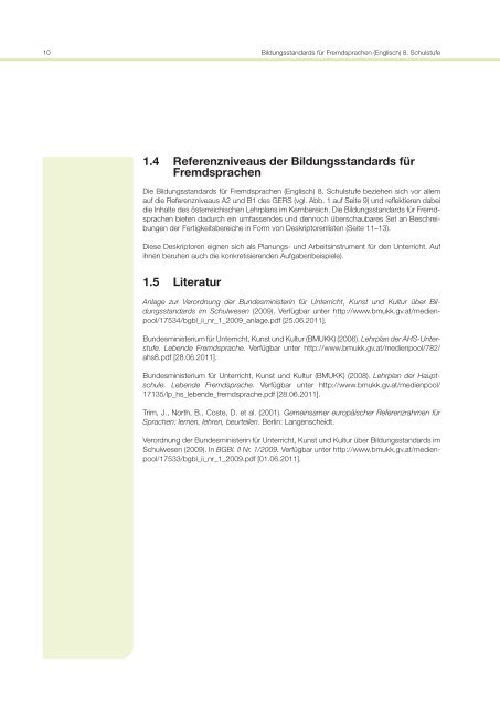 Praxishandbuch Bildungsstandards für Fremdsprachen (Englisch) 8 ...