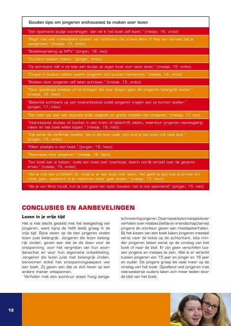 ONDERZOEKSVERSLAG JEUGDRAADPANEL - Stichting Lezen