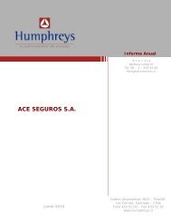 ACE SEGUROS S.A. - Humphreys