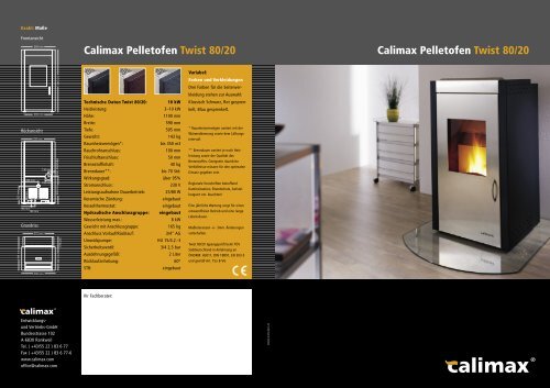 pelletofen calimax twist 80 20