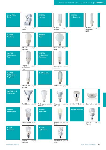 Tabela IluminaÃ§Ã£o Profissional - Philips