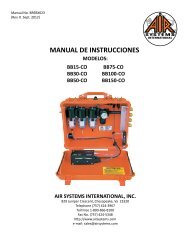 manual de instrucciones modelos - Air Systems International