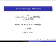 Lexical Knowledge Structures