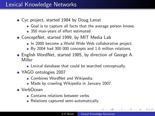 Lexical Knowledge Structures