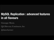 MySQL Replication - Advanced features in all flavors