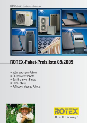 ROTEX-Paket-Preisliste 09/2009