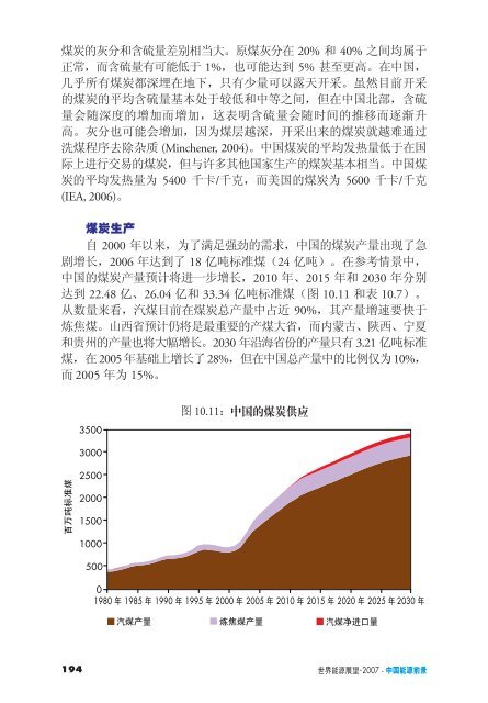 ä¸çè½æºå±æ2007:ä¸­å½éç²¹ - International Energy Agency