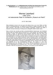 Werner Leonhard - Geschichte - Schiltach