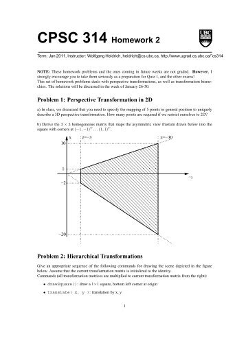 CPSC 314 Homework 2 - Ugrad.cs.ubc.ca