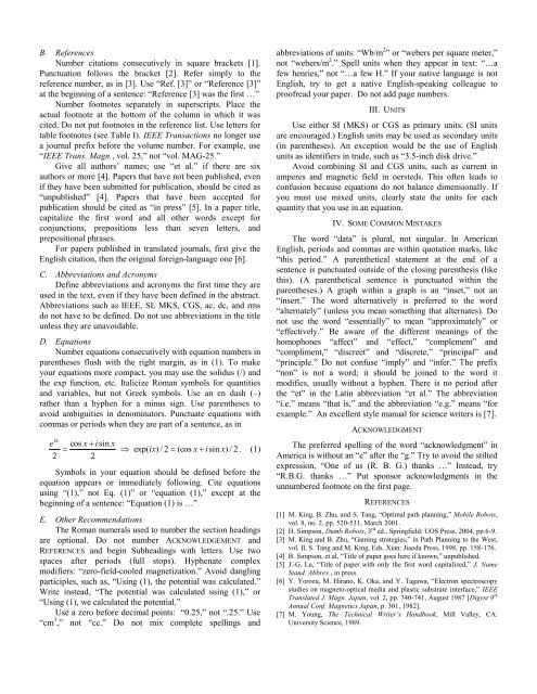 IEEE Conference Paper Template - Electronic Engineering