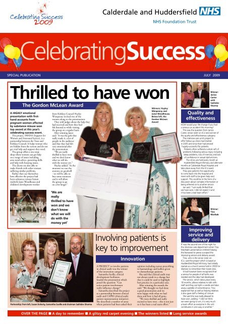 NHS Foundation Trust Celebrating Success - Calderdale and ...