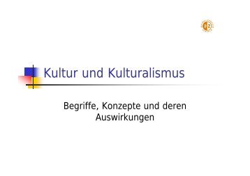 Kultur und Kulturalismus