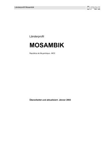 Länderprofil Mosambik - ÖFSE