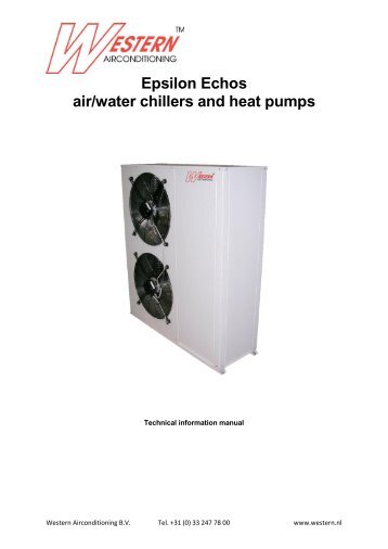 Epsilon Echos air/water chillers and heat pumps - Western ...