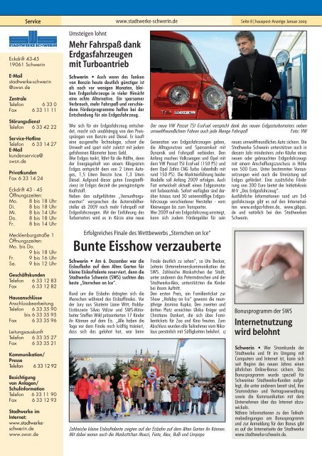 Bunte Eisshow Verzauberte Stadtwerke Schwerin