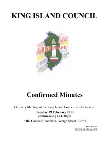 Minutes 19 February 2013 - King Island Council